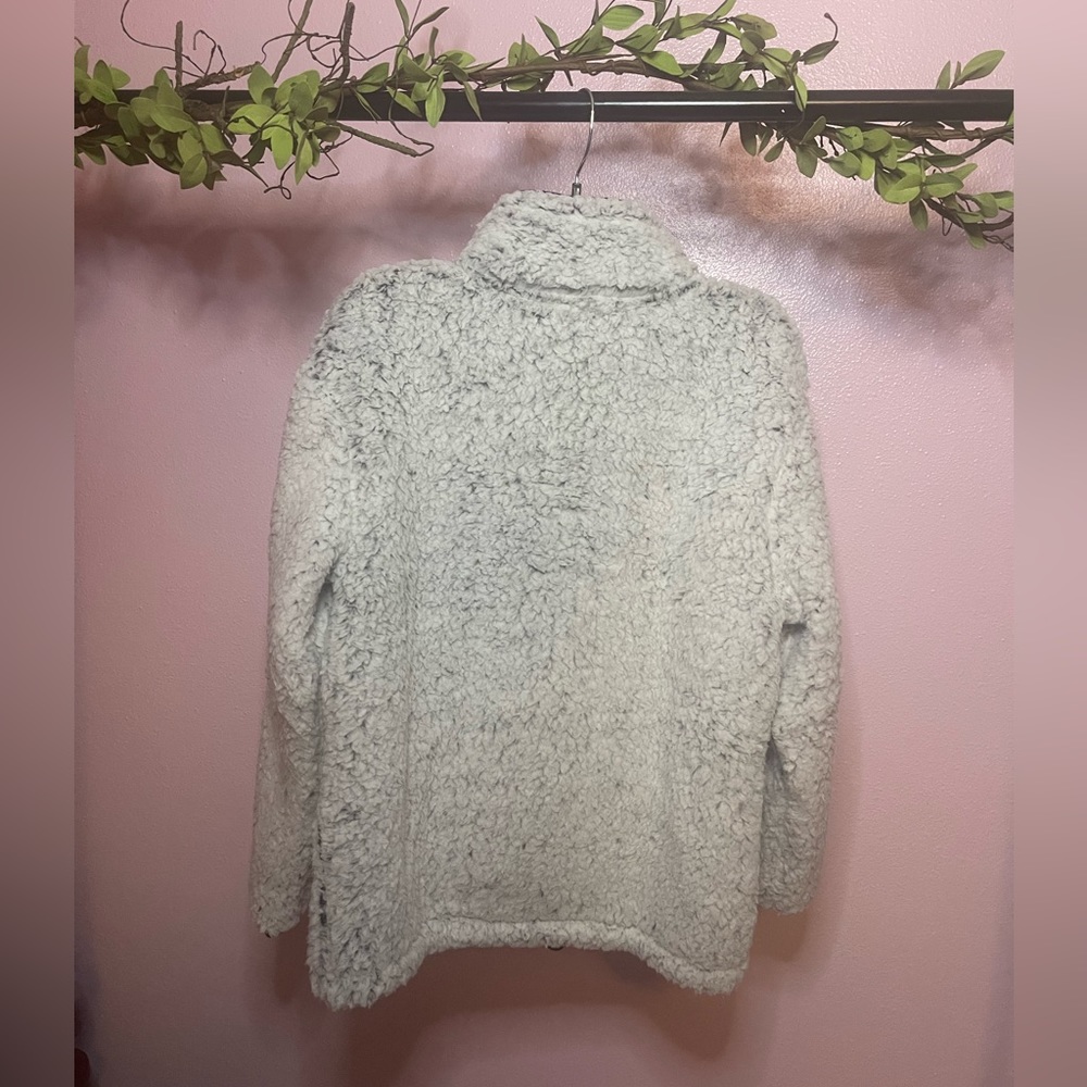 Victoria’s Secret PINK Frosted White Sherpa Quarter Zip Pullover - Picture 7 of 12